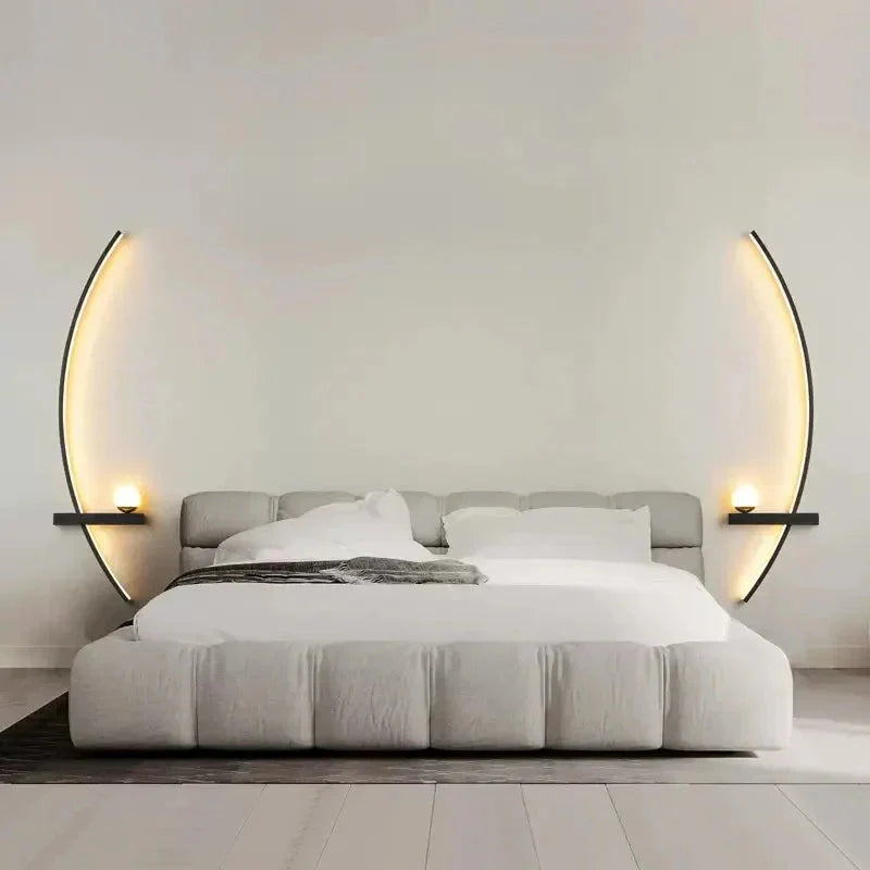 Modern Minimalist LED Wall Lamp for Bedroom & Home