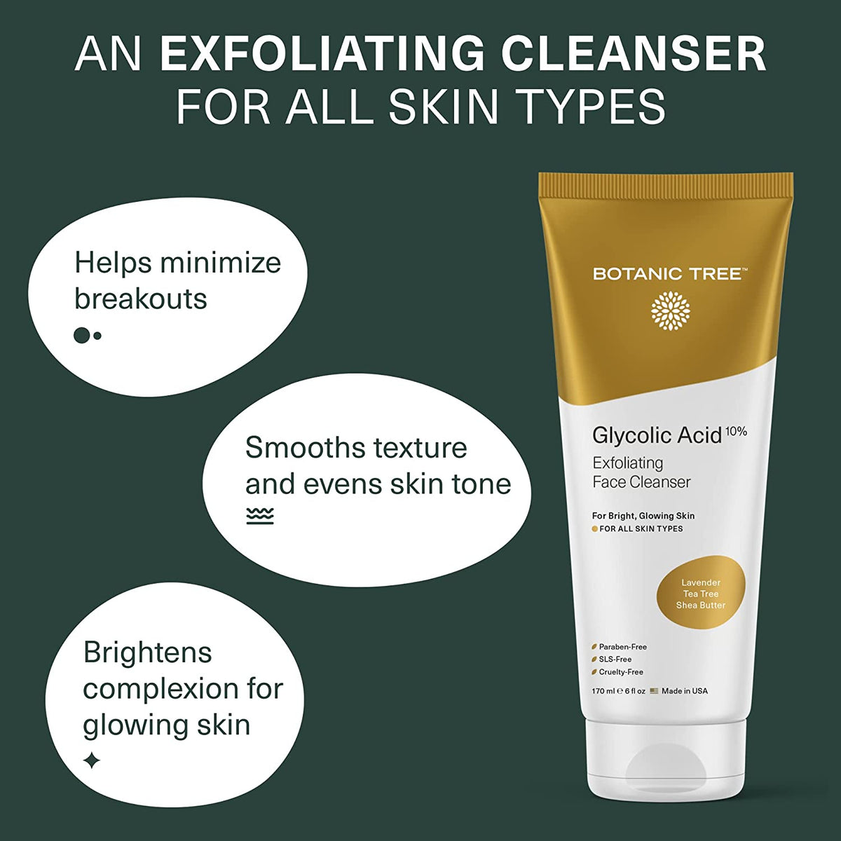 Glycolic Acid Facial Cleanser for Smooth, Radiant Skin