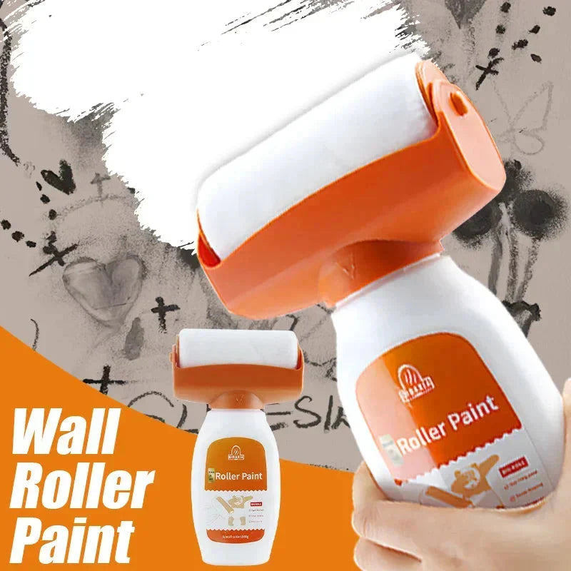 Antibacterial Wall Paint – Strong Repair Latex Paint with Roller Brush for Living Room &amp; Kitchen