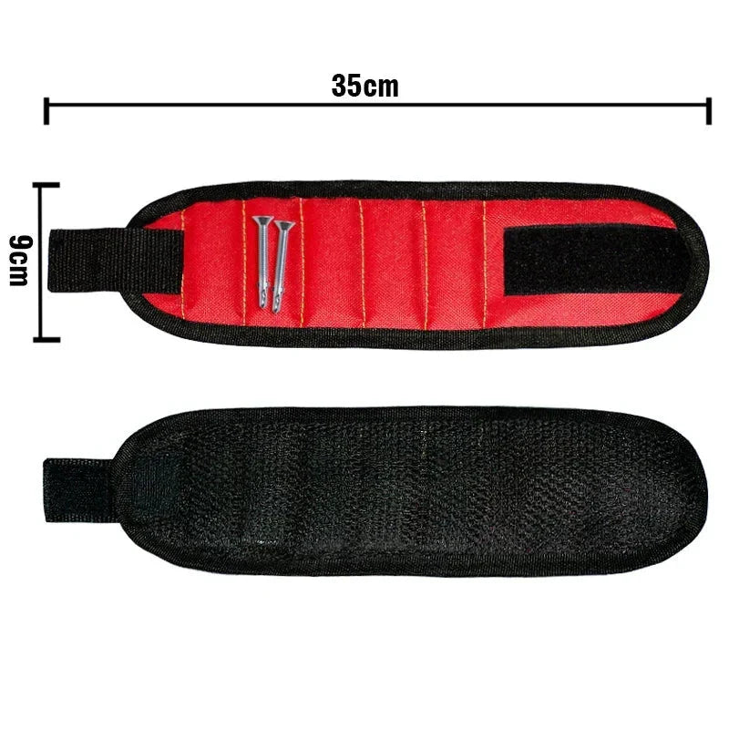 Magnetic Wristband Tool Holder for Hands-Free Tool Access