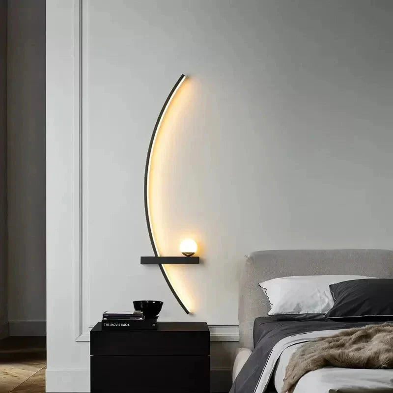 Modern Minimalist LED Wall Lamp for Bedroom &amp; Home